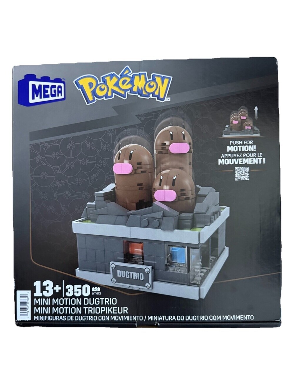 MEGA Nintendo Pokemon Mini Motion Dugtrio 350 Pieces Building Blocks Set | New